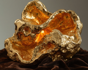 Gold ore texture representing Midas Venture Trading Gold offering