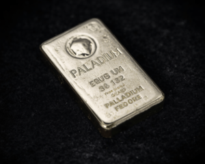 Palladium bar representing Midas Venture Trading Palladium offering