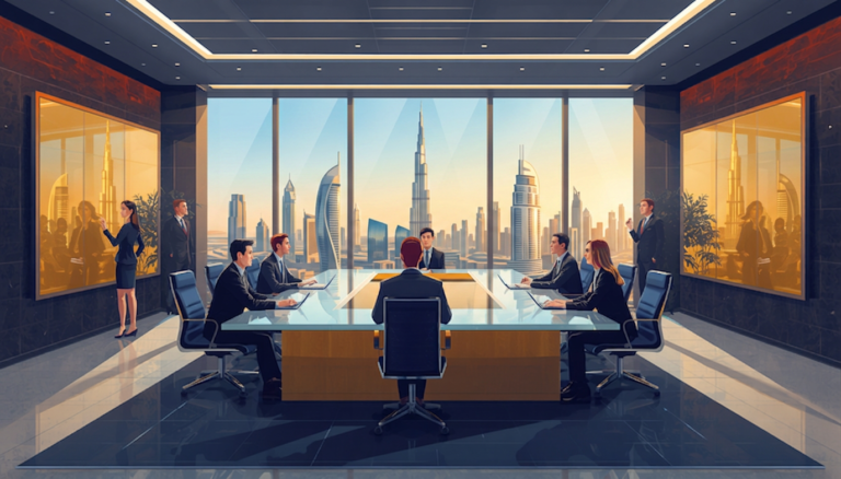 Dubai skyline representing Midas Venture Trading LLC headquarters